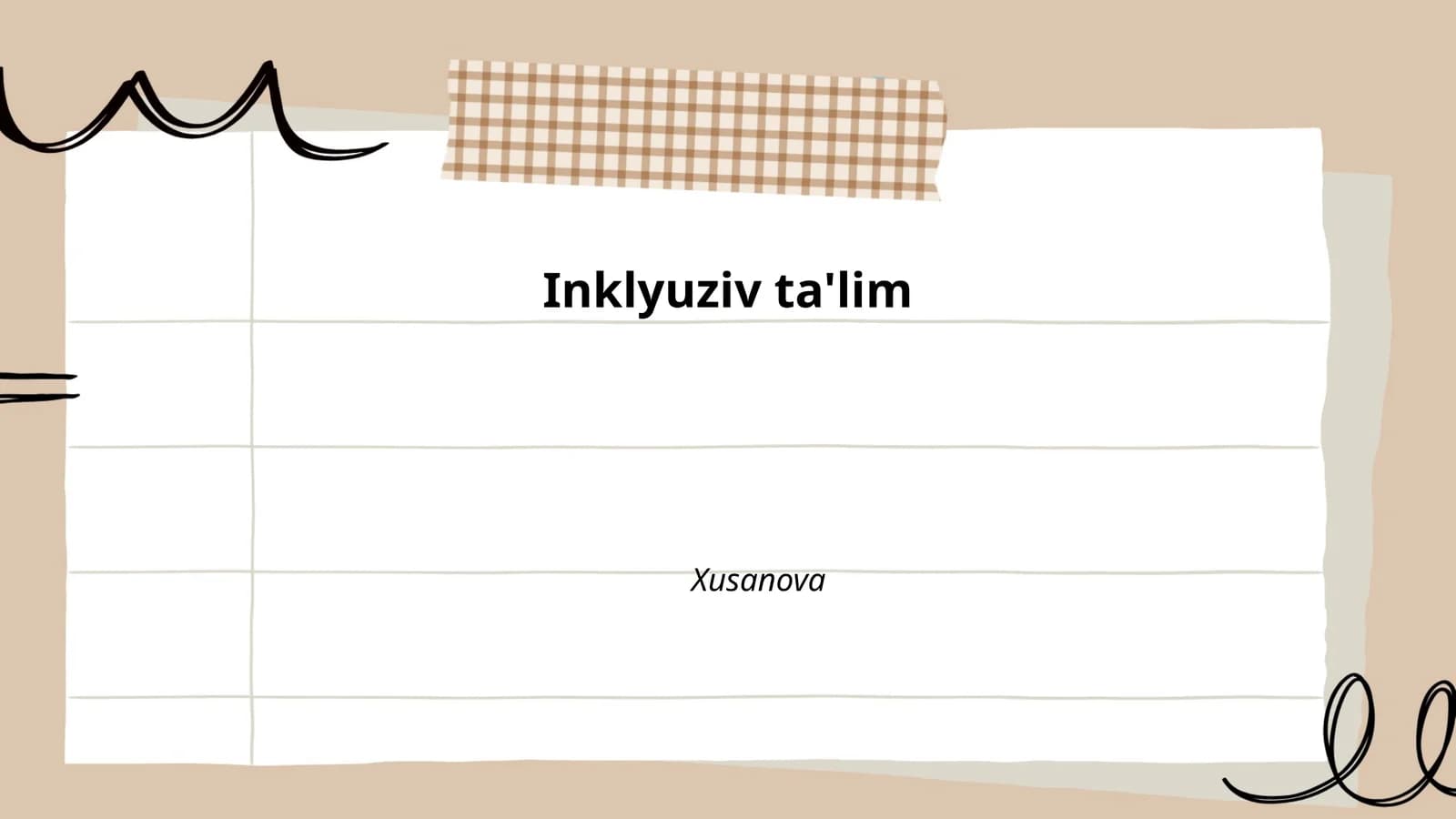 Inklyuziv ta'lim
