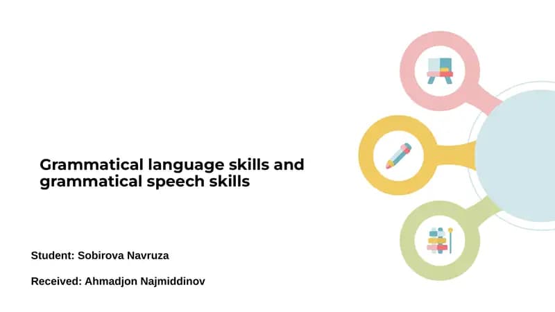 Grammatical Language Skills