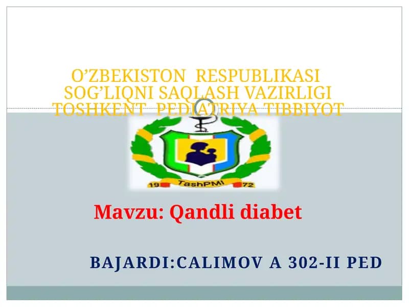 Qandli diabet