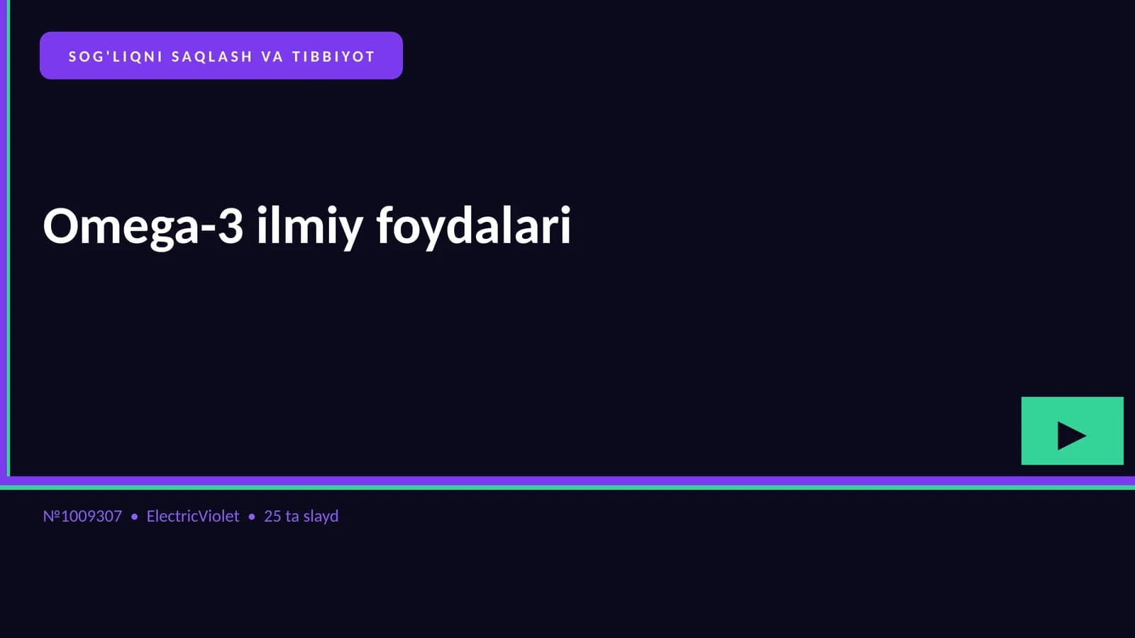 Omega-3 ilmiy foydalari