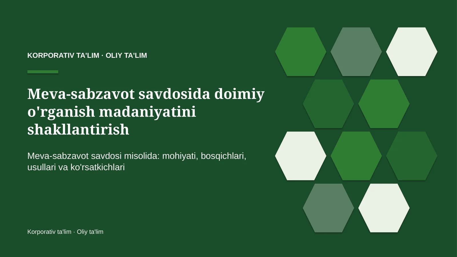 meva sabzavot savdosida doimiy o'rganish madaniyatini shakllantirish 5645