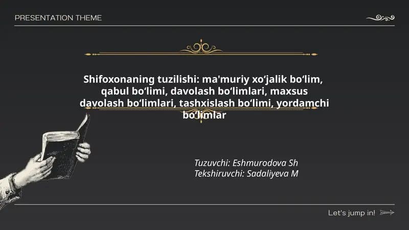 Shifoxona Tuzilishi