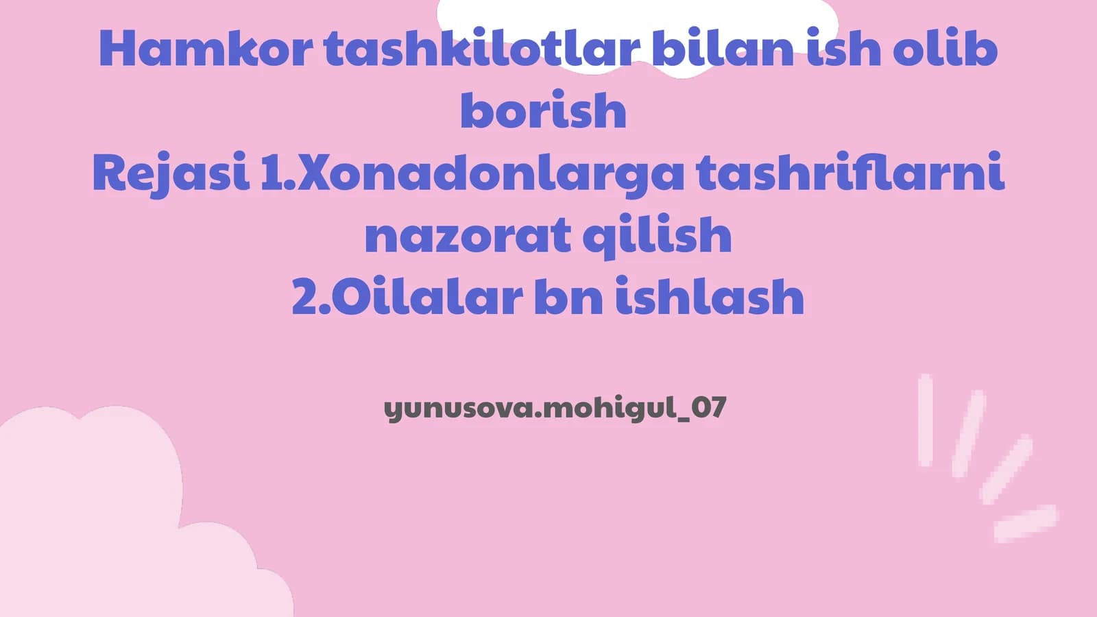 Tashriflarni Nazorat Qilish Usullari