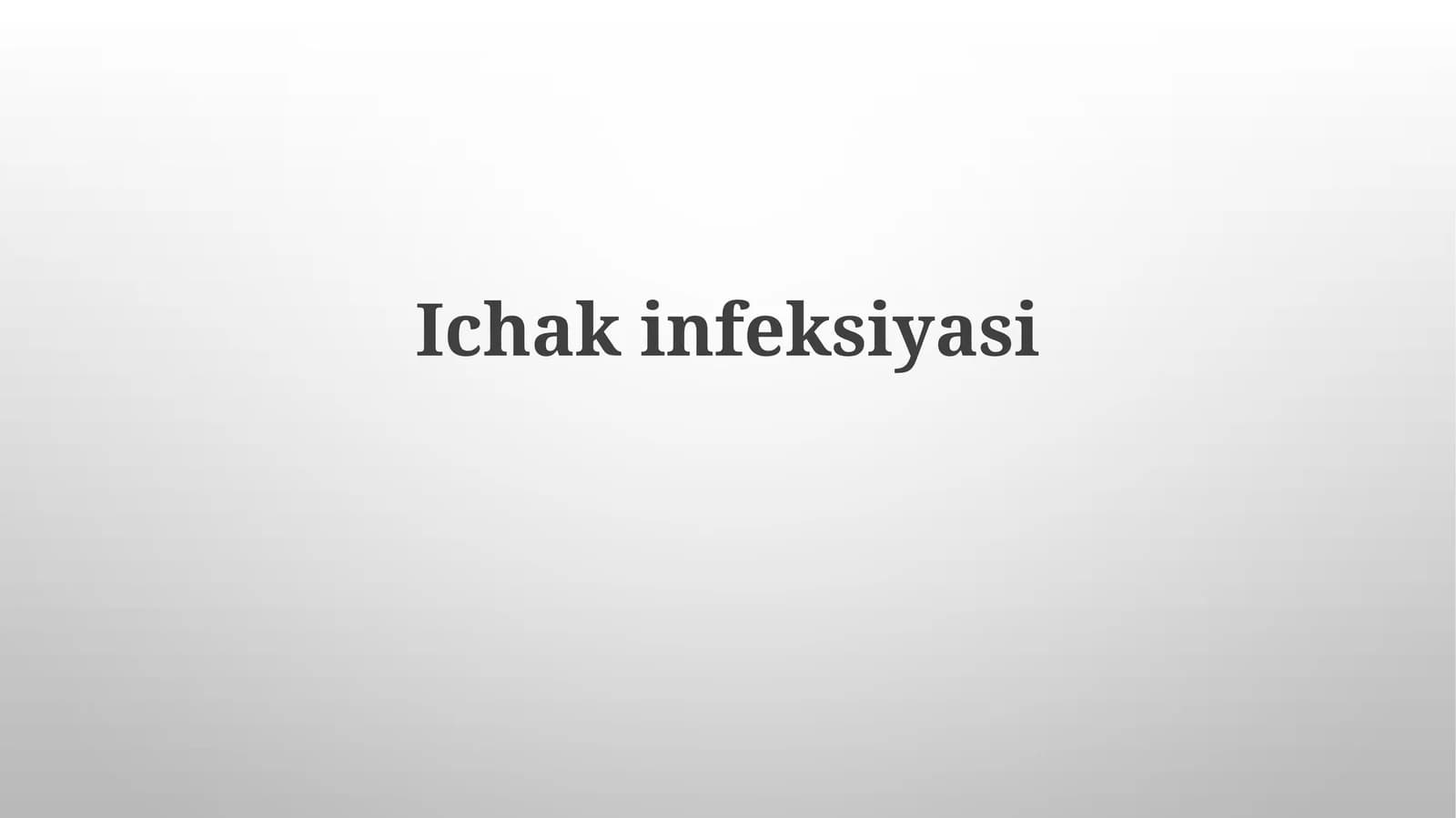 Ichakinfeksiyasi
