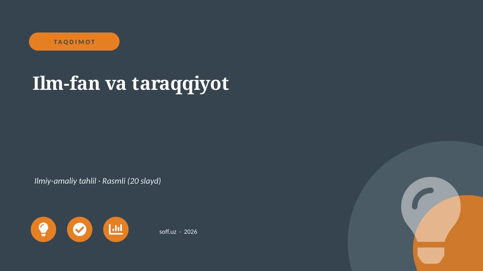 Ilm-fan va taraqqiyot