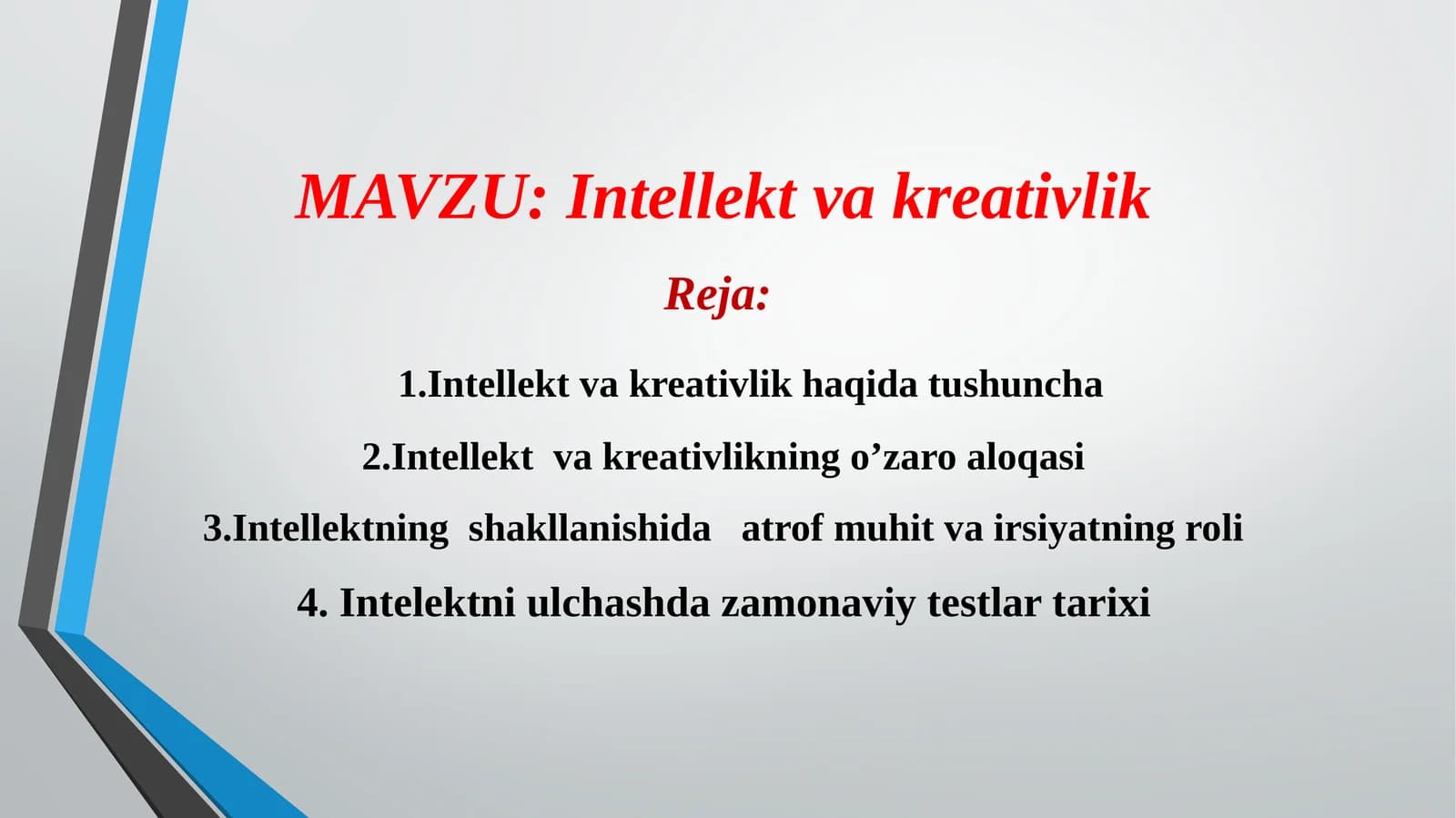 Intellekt va kreativlik