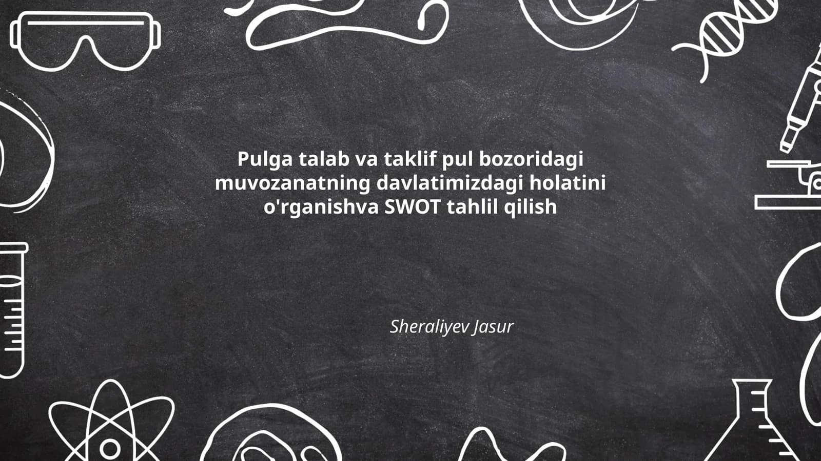 Pul bozori va taklif tahlili