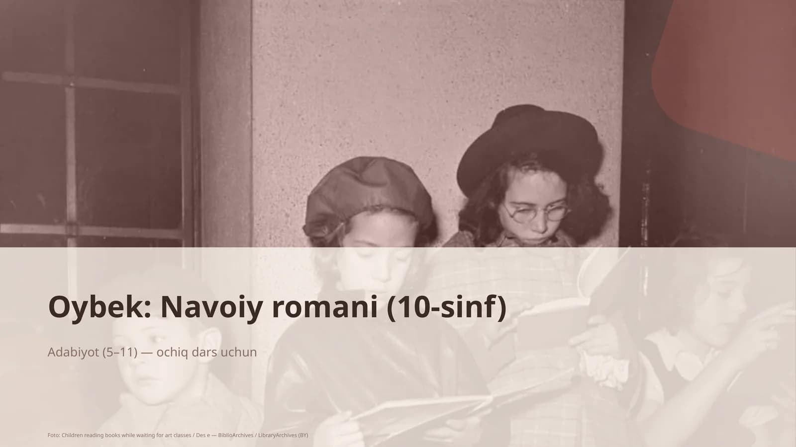 Oybek: Navoiy romani (10-sinf)