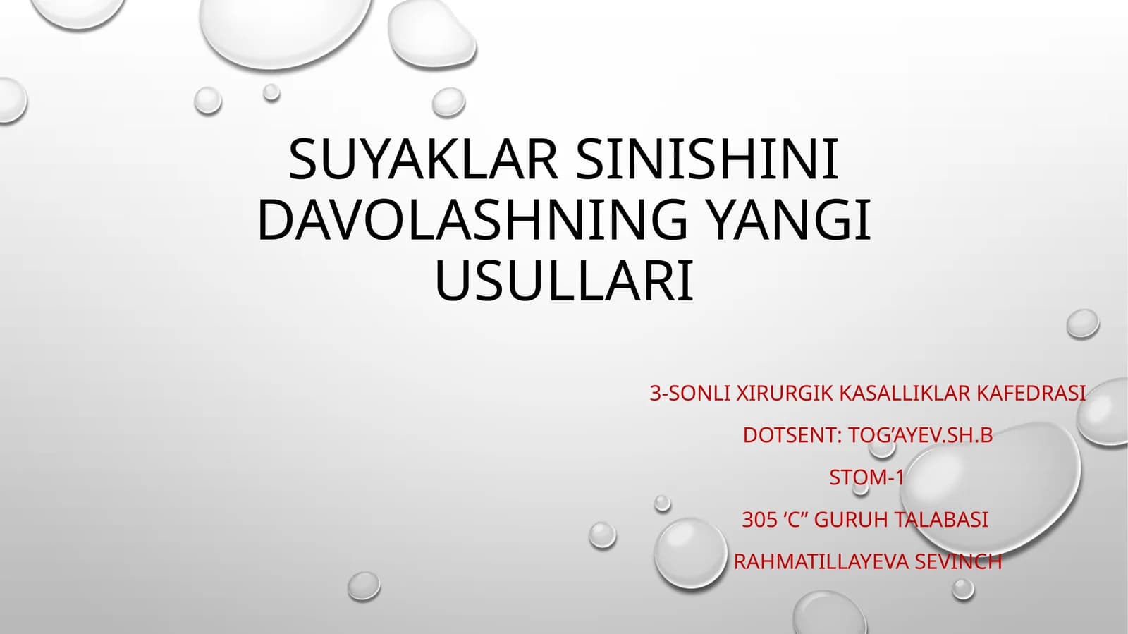 Suyaklarsinishinidavolashning yangi usullari
