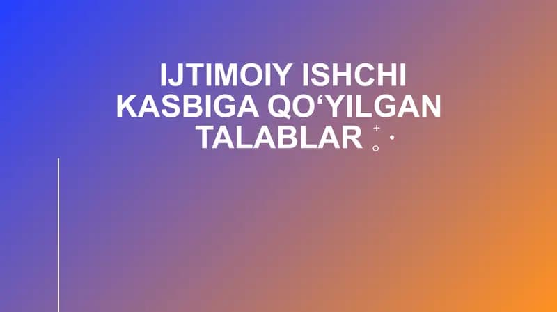 Ijtimoiyishchikasbi