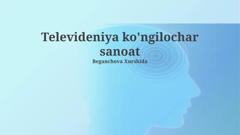 Televideniya ko'ngilochar sanoat