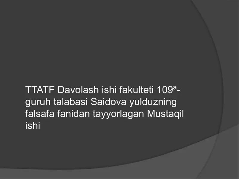 Falsafiy dunyo qarashning o`z-o`zini anglashdagi roli