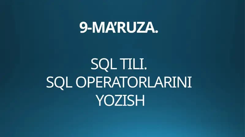 SQL TILI