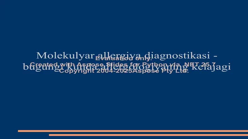 Allergologiya va immunologiya
