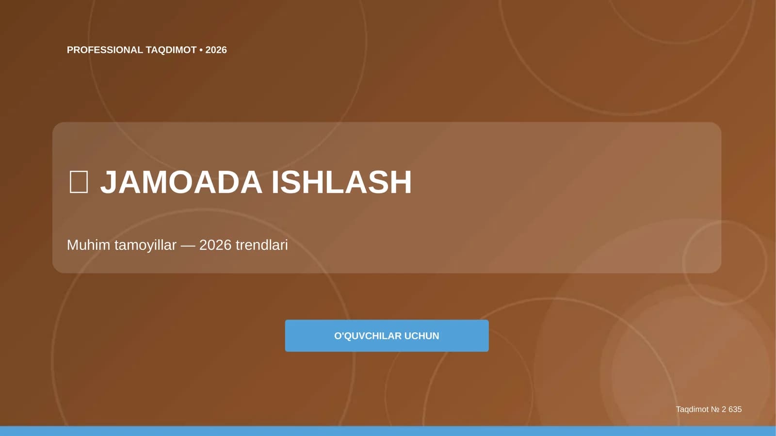Professional Taqdimot 2026
