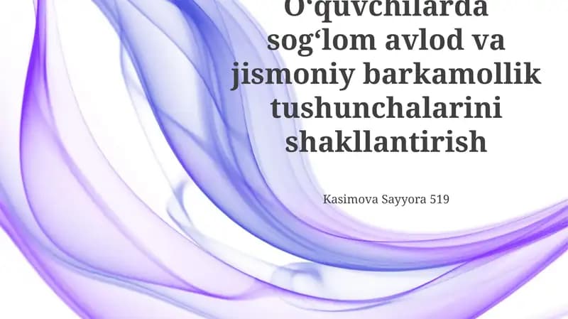 Jismoniy faoliyat va sport