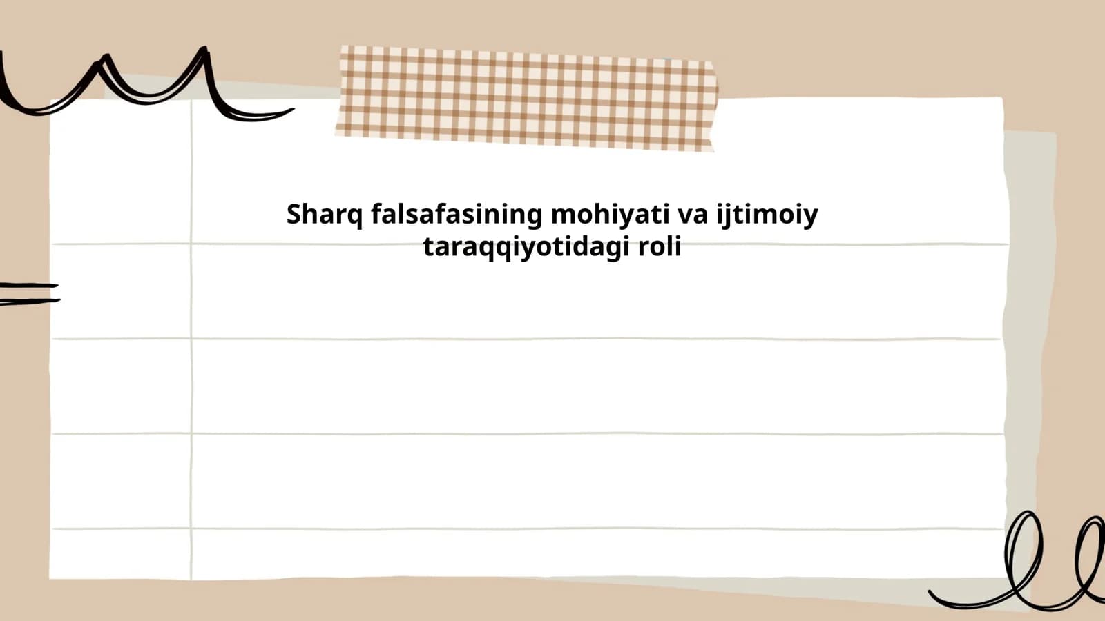 Sharq falsafasining mohiyati va ijtimoiy taraqqiyotidagi roli