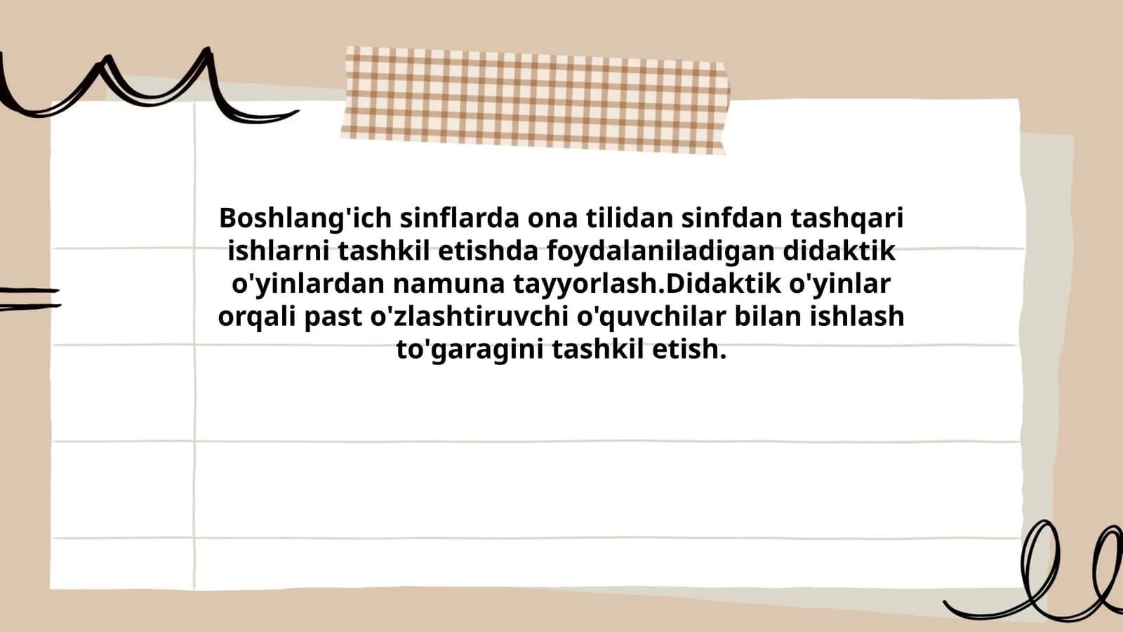 Didaktik o'yinlar