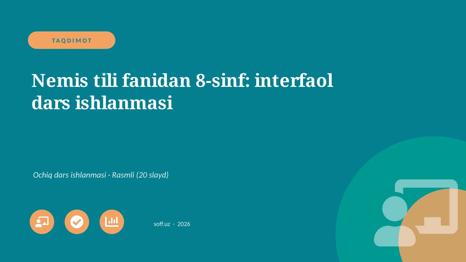 Nemis tili fanidan 8-sinf: interfaol dars ishlanmasi