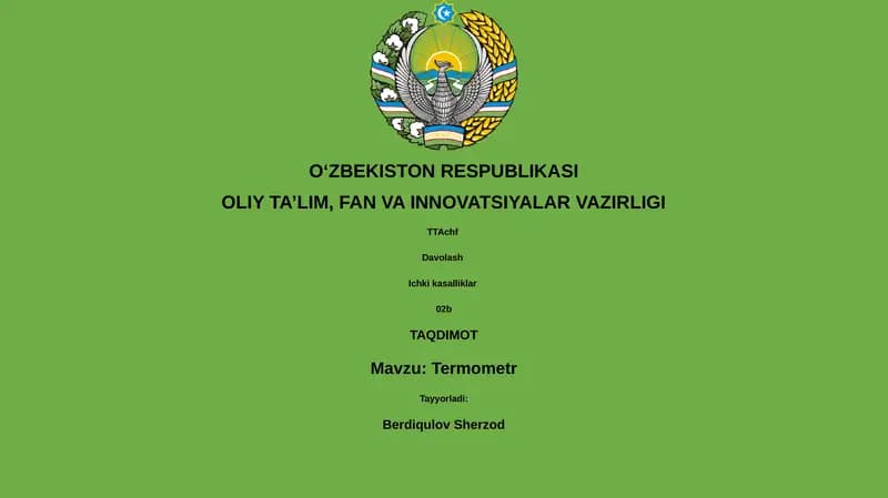 Termometr