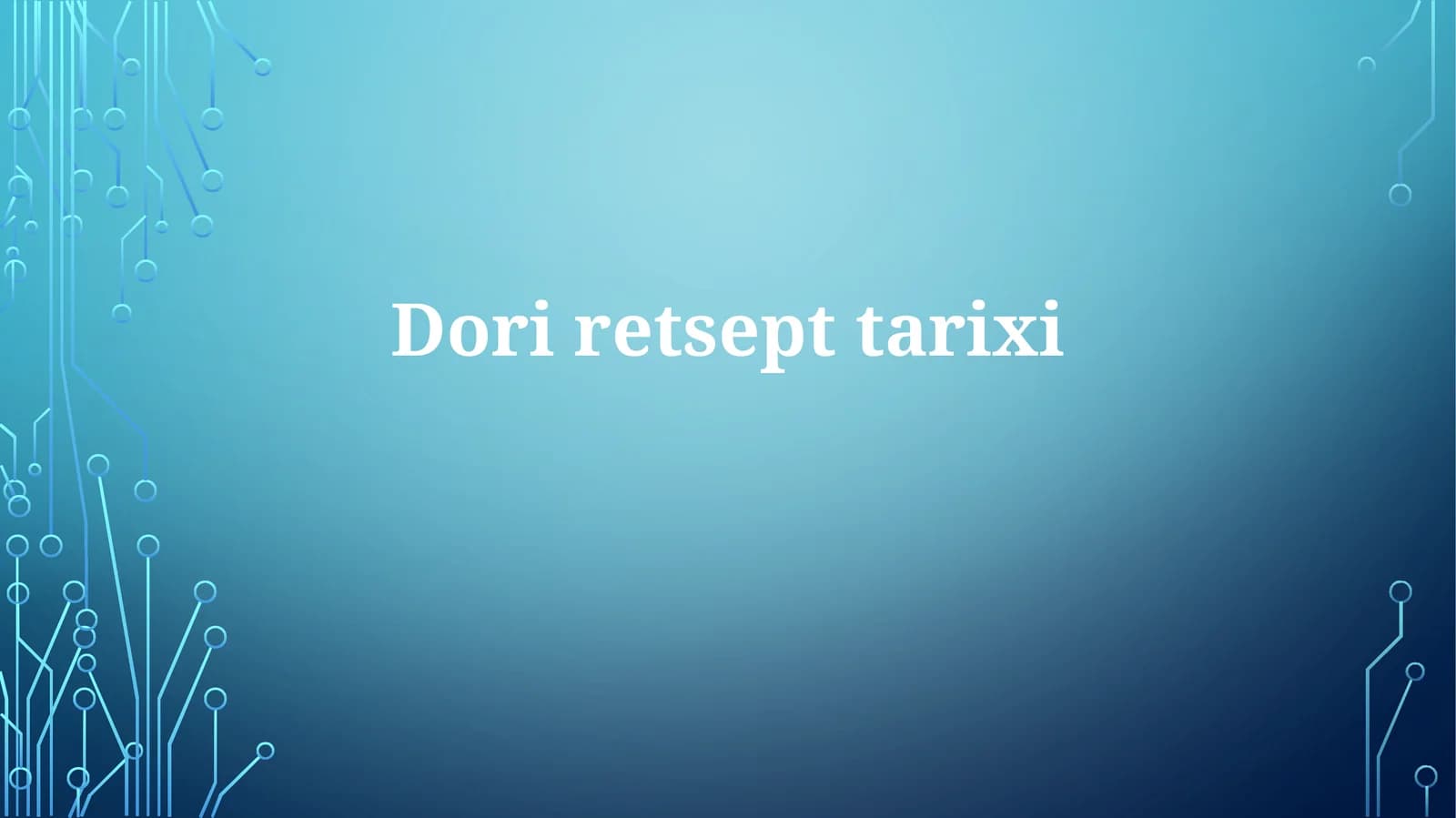Doriretsepttarixi
