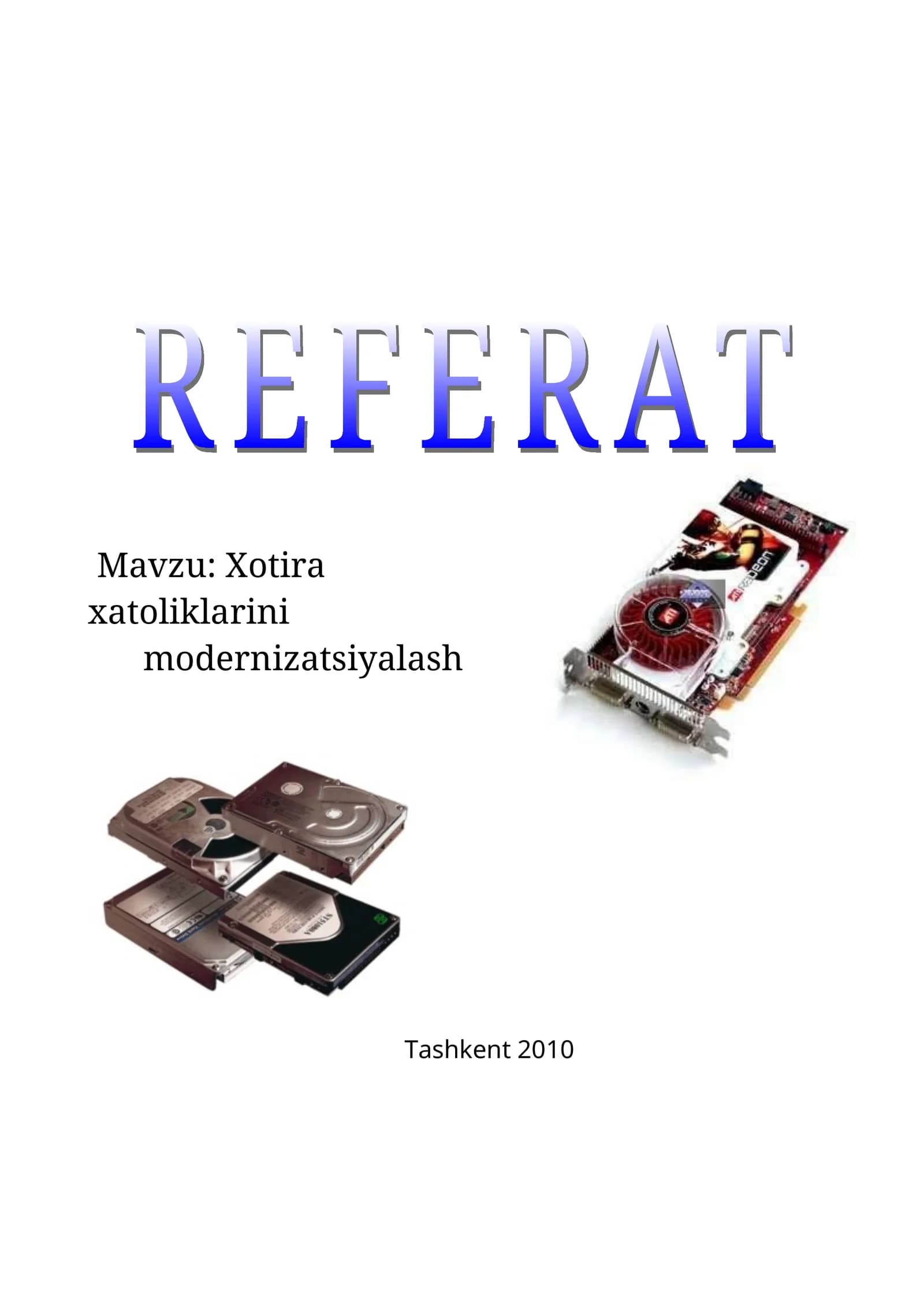 Xotira xatoliklarini modernizatsiyalash