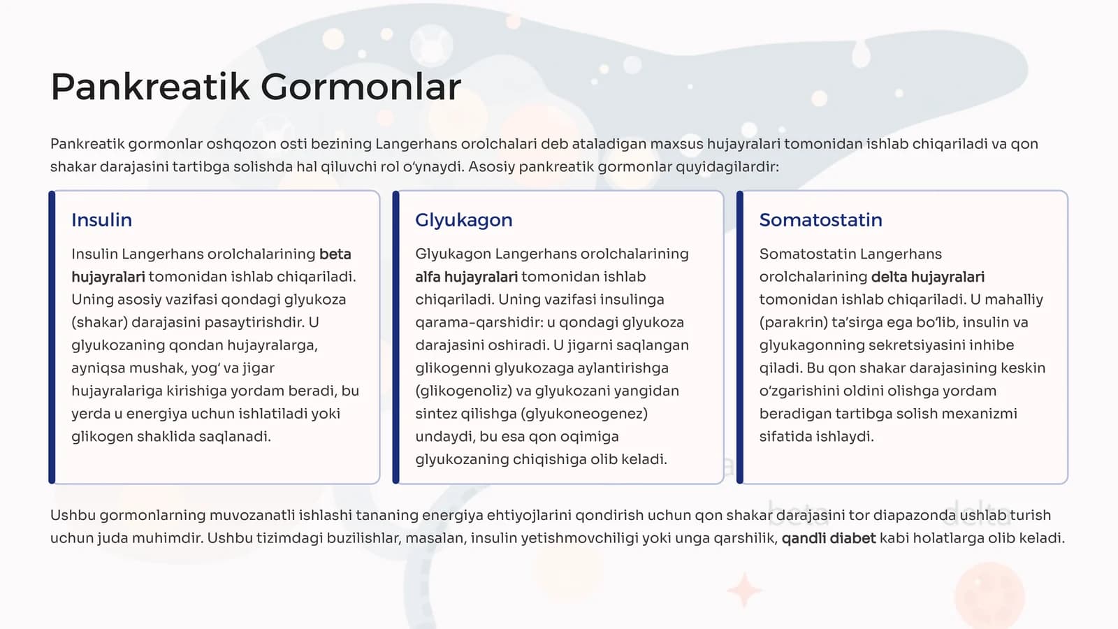 Pankreatik Gormonlar