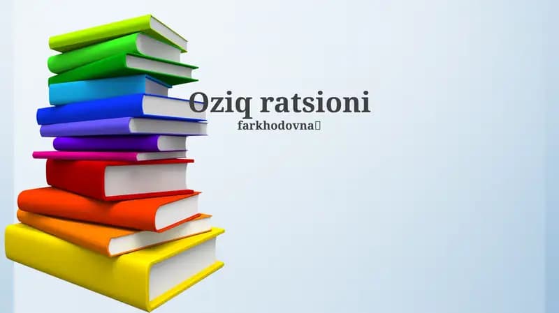Oziq ratsioni