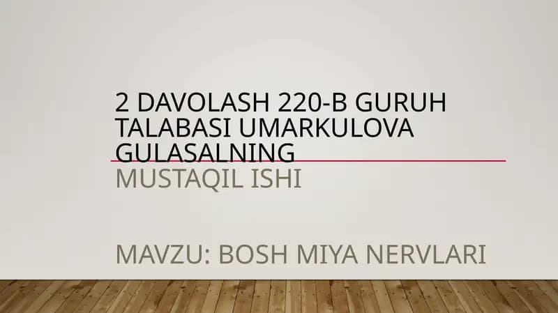 Boshmiyanervlari