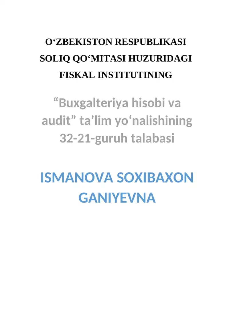 Тovar-moddiy zahiralari