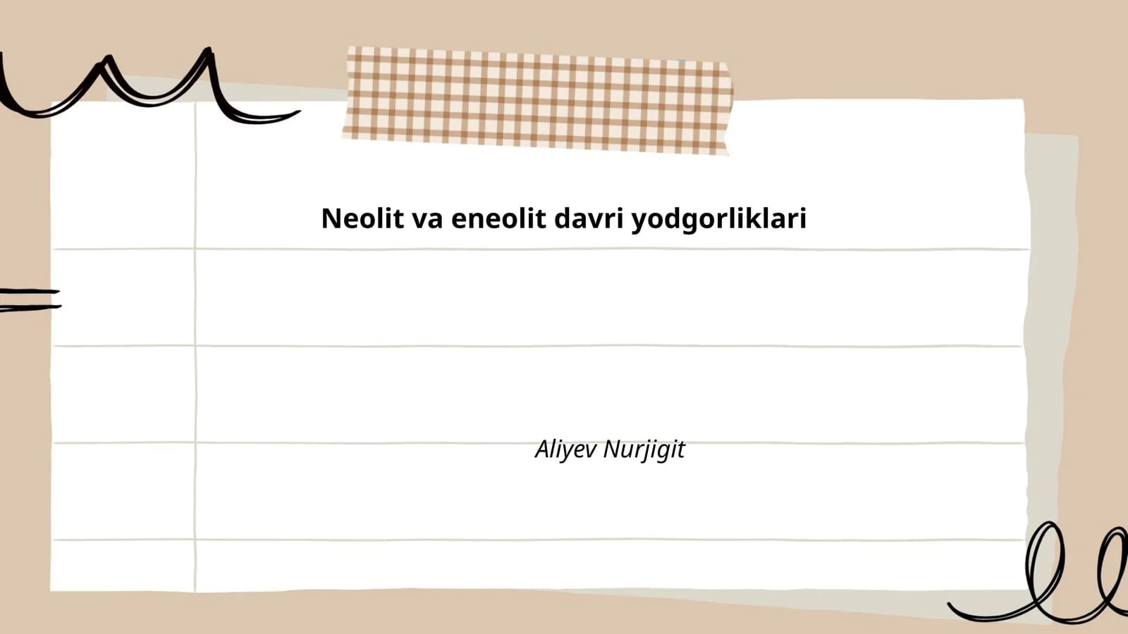 Neolit va eneolit davri yodgorliklari