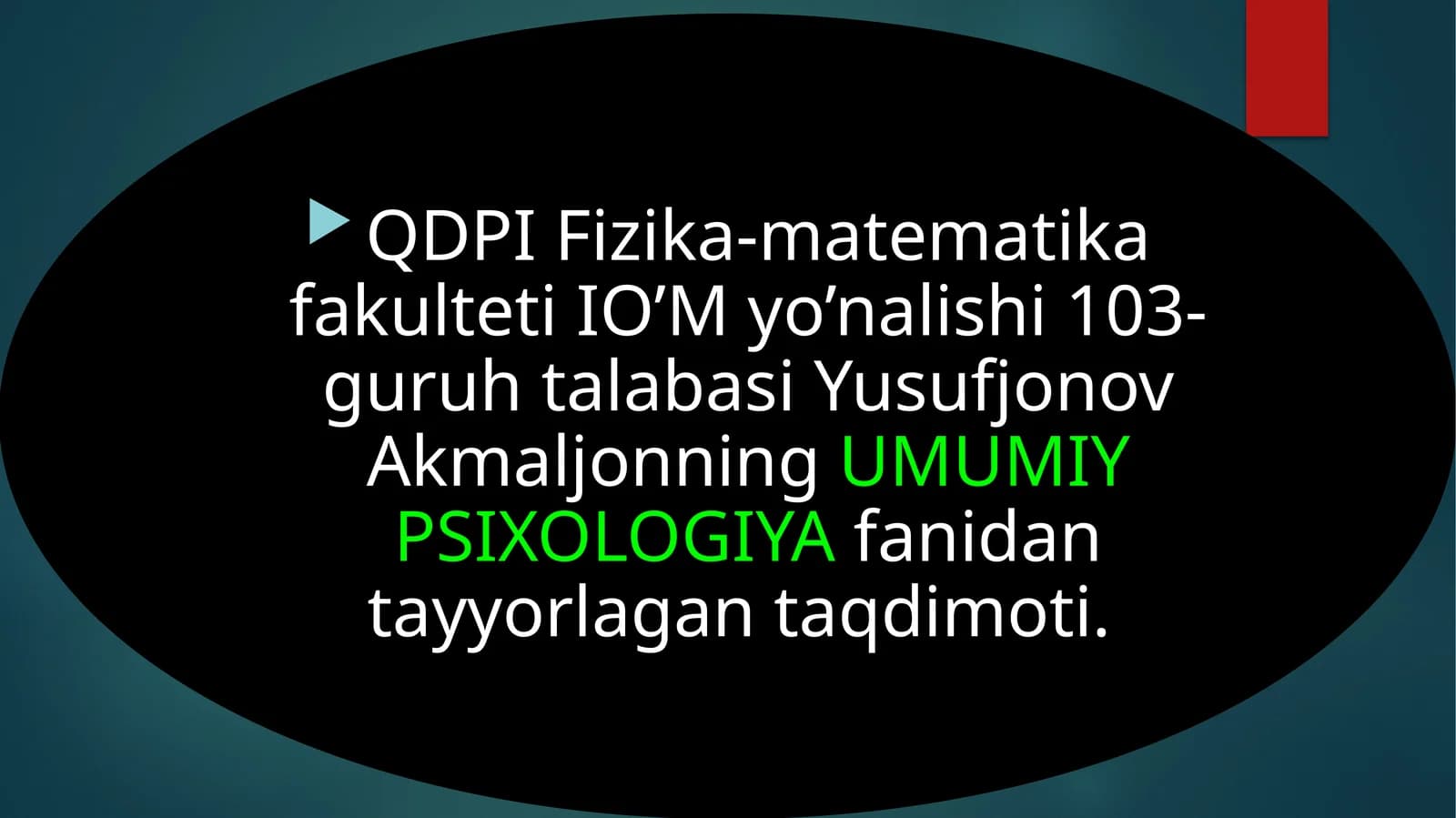UMUMIY PSIXOLOGIYA