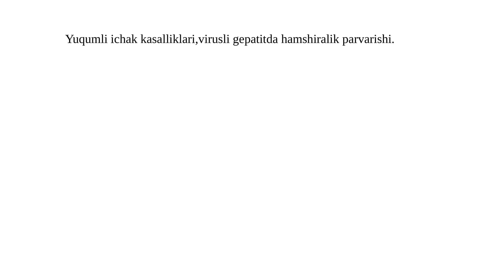 Virusli gepatit