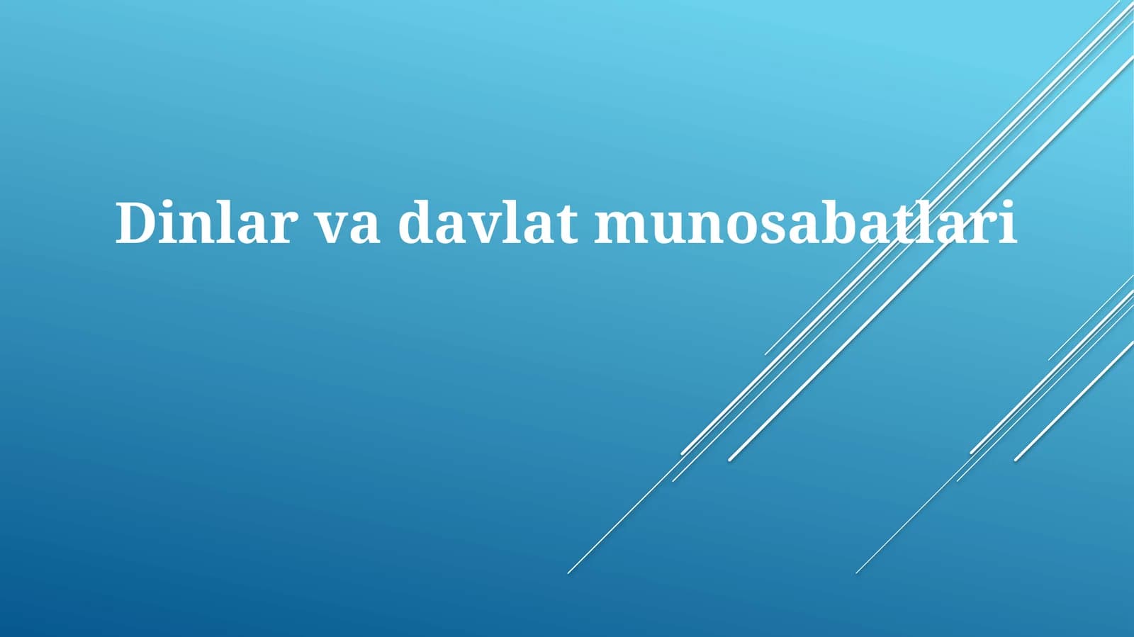 Dinlarvadavlatmunosabatlari