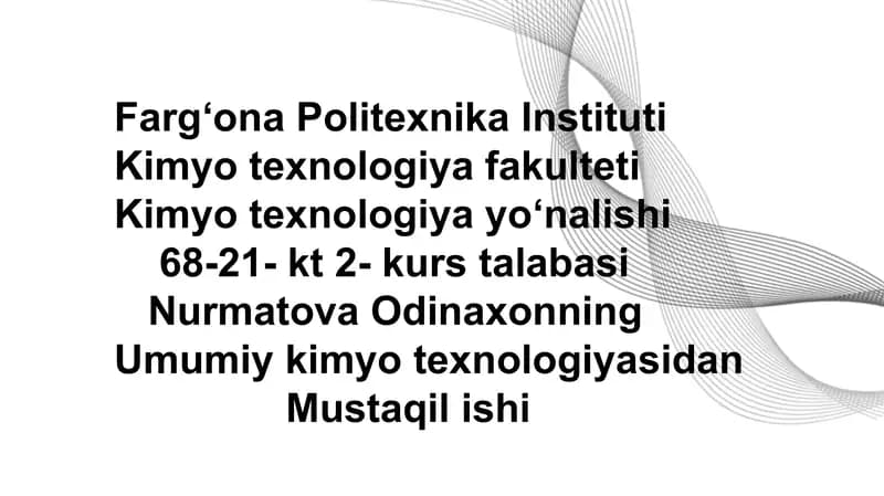 Karbamid islabchiqarish texnologik sxemasi