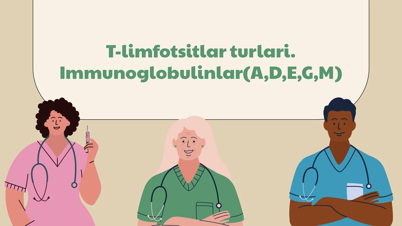 T-limfotsitlar turlari va Immunoglobulinlar