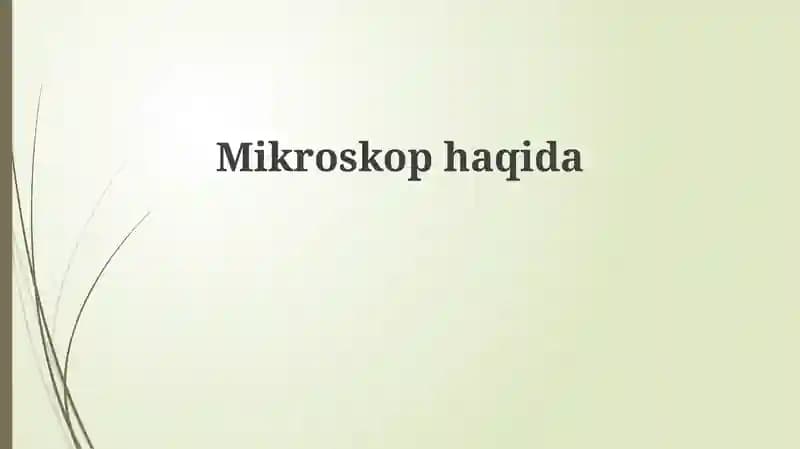 Mikroskop