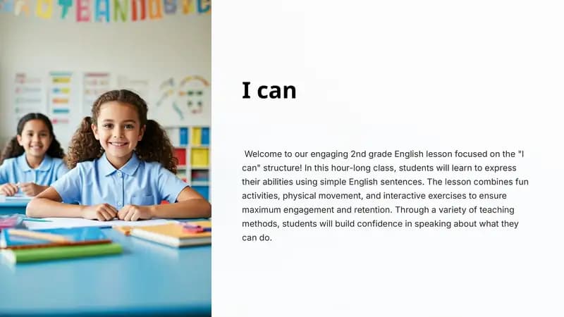 2nd grade English lesson