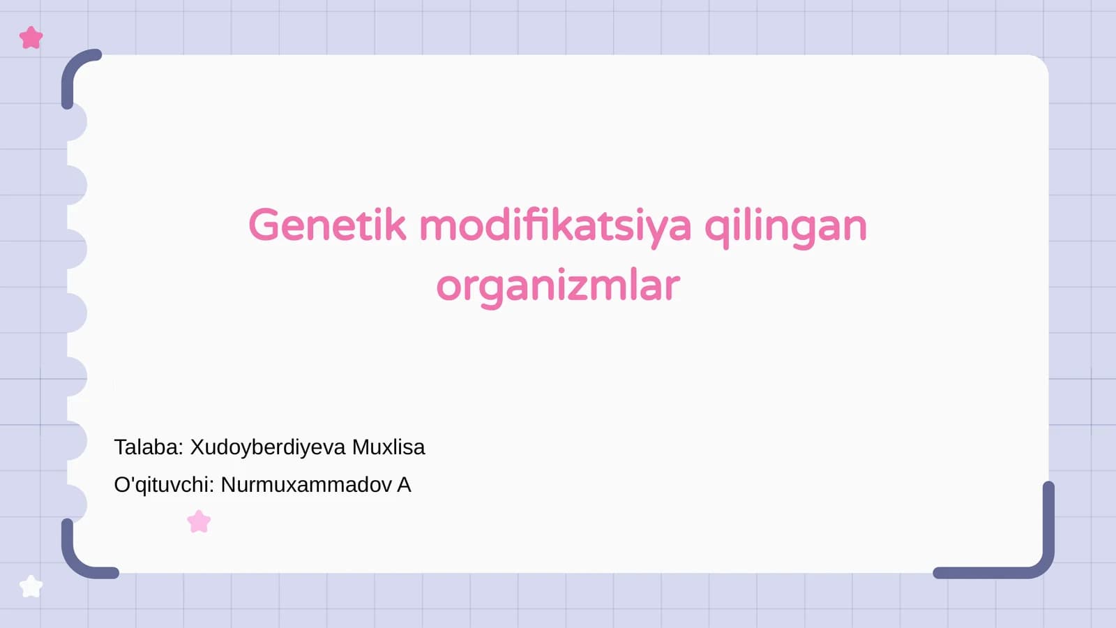 Genetik modifikatsiya qilingan organizmlar