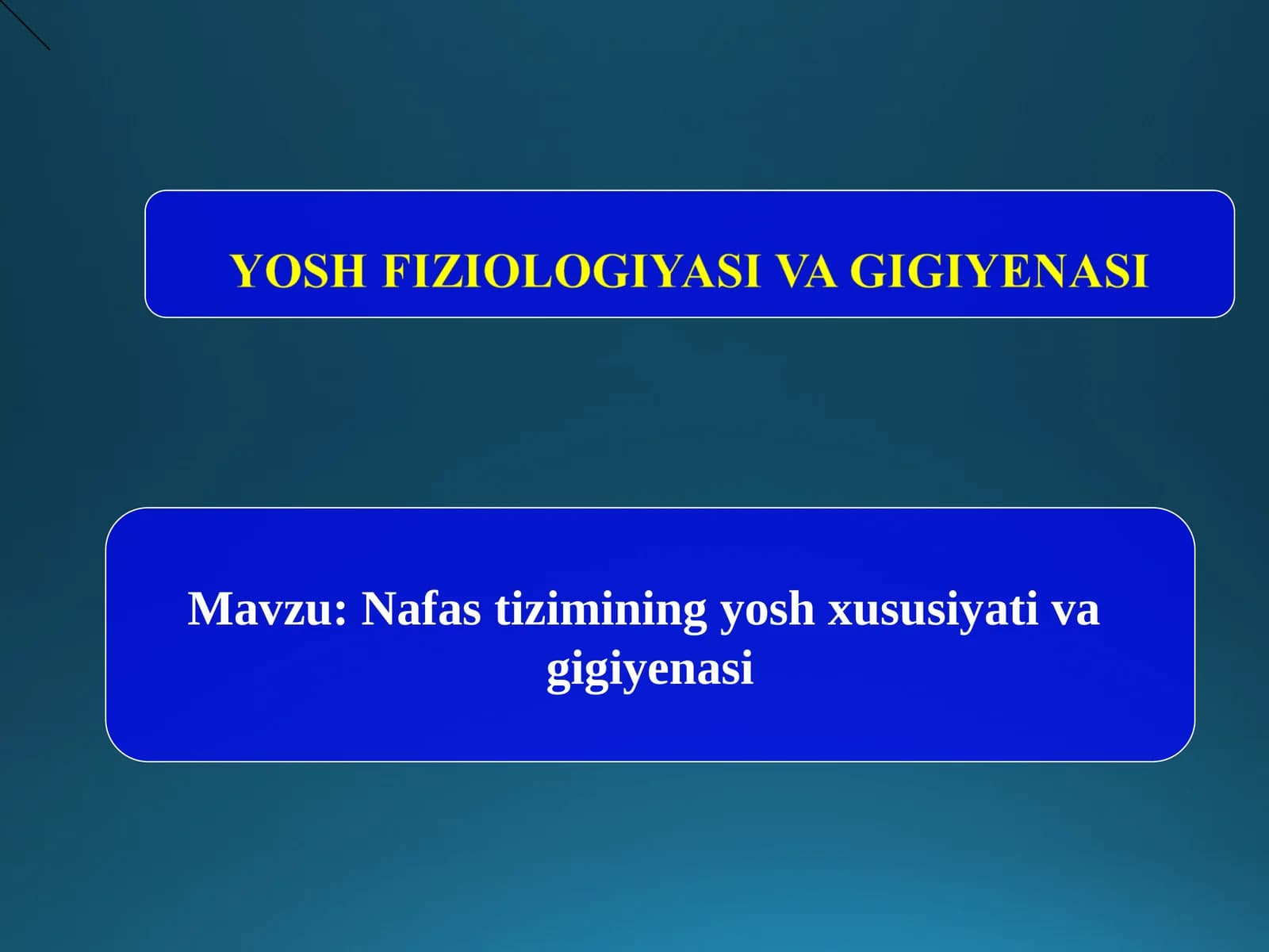 Nafas tizimi