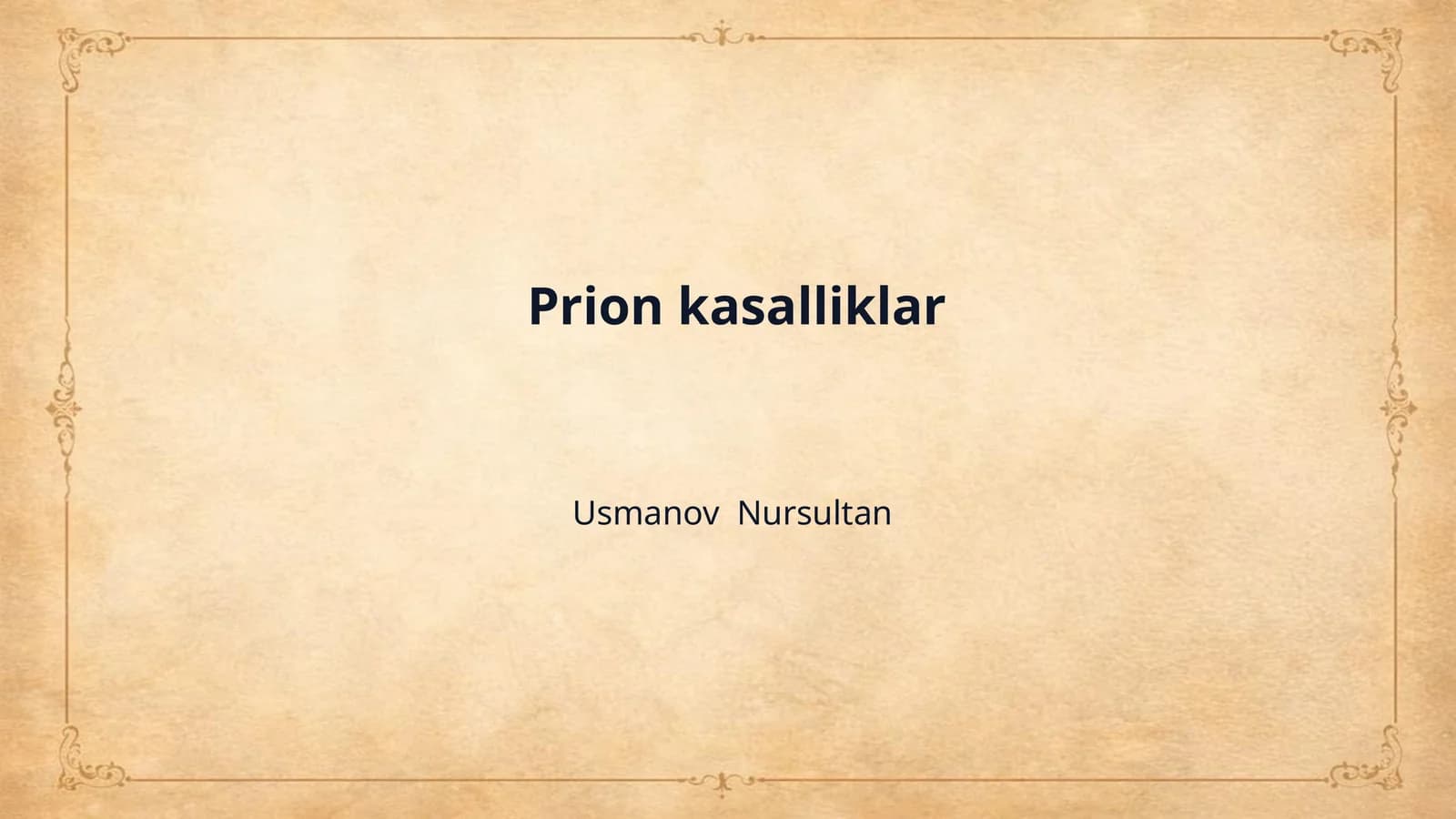Prion kasalliklar
