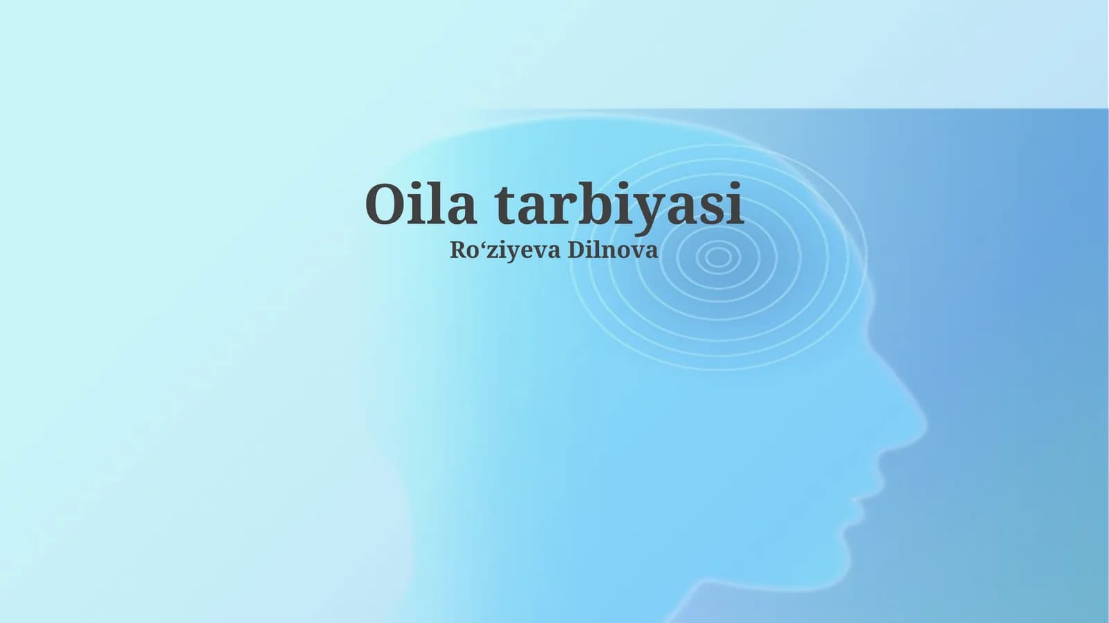 Oilaviy tarbiya