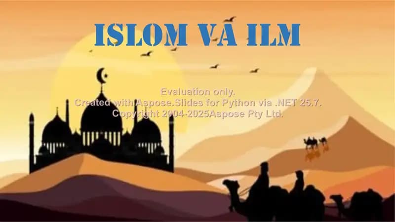 Islom va ilm