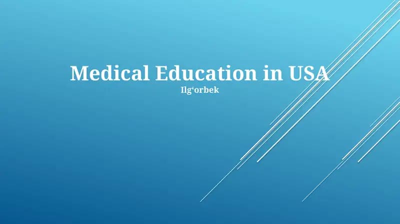 Medical Education in USA