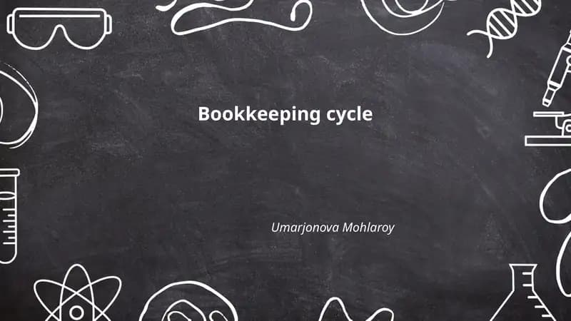 Bookkeeping cycle