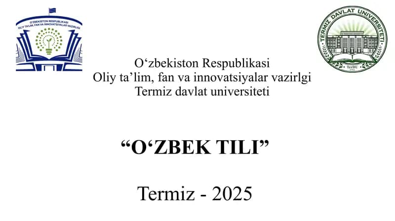 O’z va o’zlashgan qatlam. O’zbekiston tabiati bilan tanishamiz.