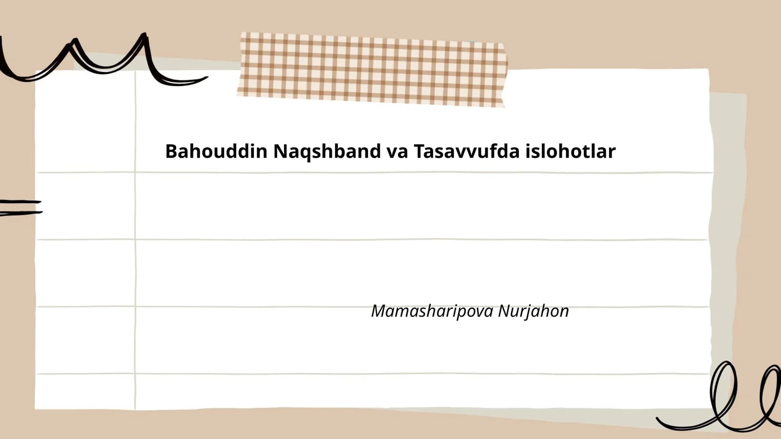 Bahouddin Naqshband va Tasavvufda islohotlar
