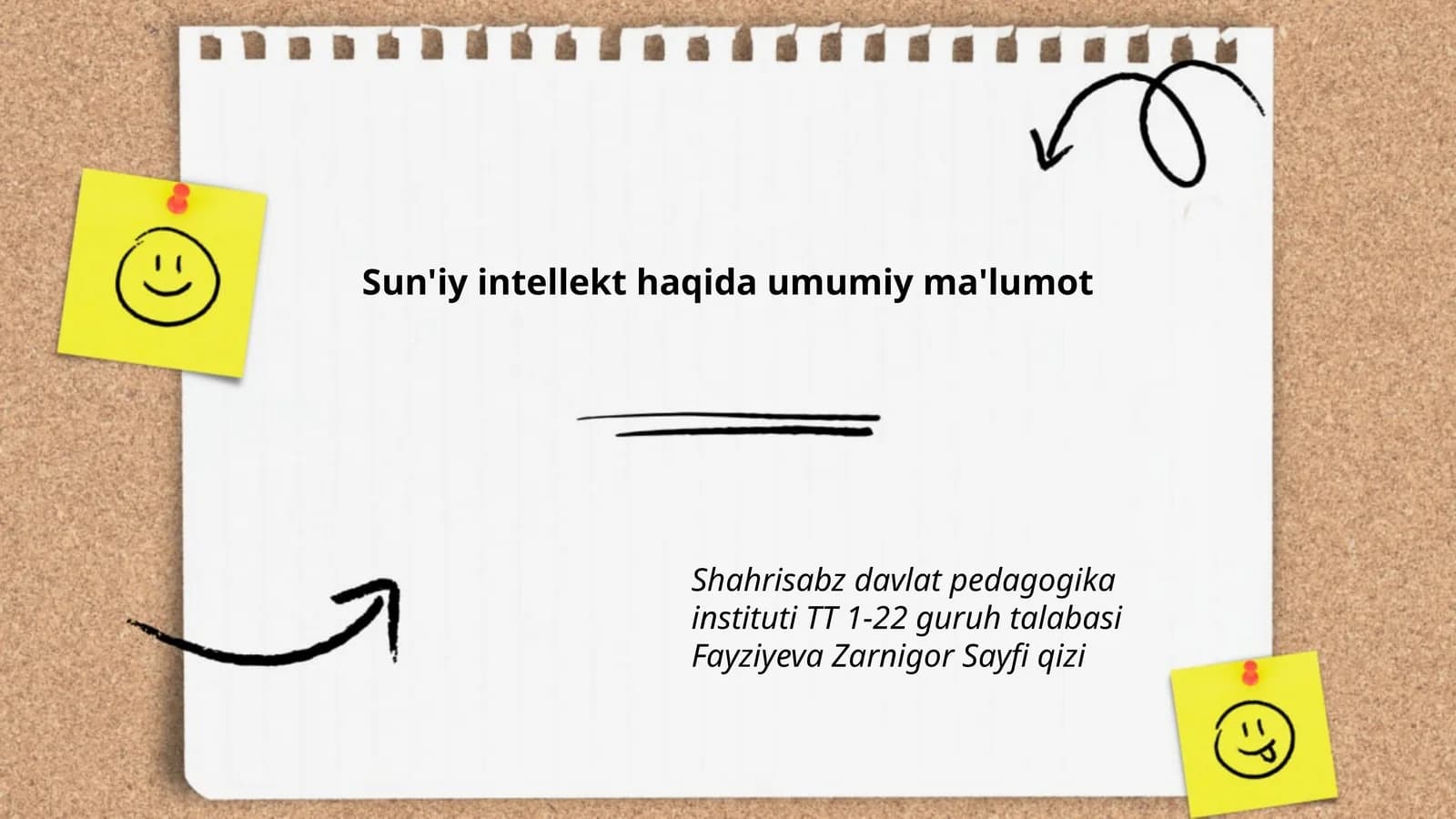 Sun'iy intellekt haqida umumiy ma'lumot