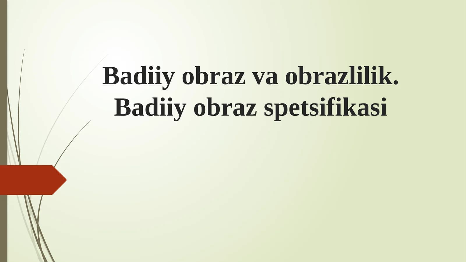 Badiy obraz va obrazlik