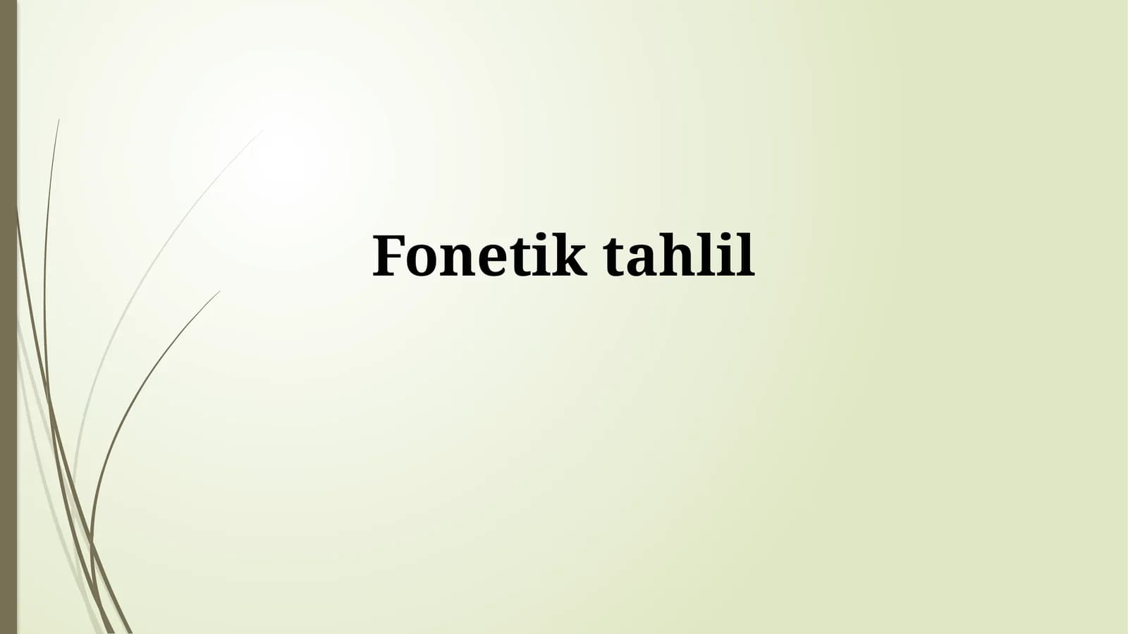 Fonetiktahlil